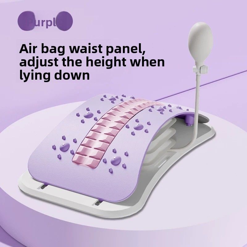 Lumbar Spine Relaxer Massager Yoga Aid Tool Cervical Support Back Opener Waist Stretching Device_voghion.com