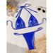 Damenbekleidung Neue Sexy Shiny Pearl T String Bikini Badeanzug Bikini Set_voghion.com