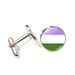 Tie Clips & Cufflinks Rainbow Pattern Cufflinks Men European And American Fashion Silver Shirt Clothing Button Cuffs Cuff Nails_voghion.com