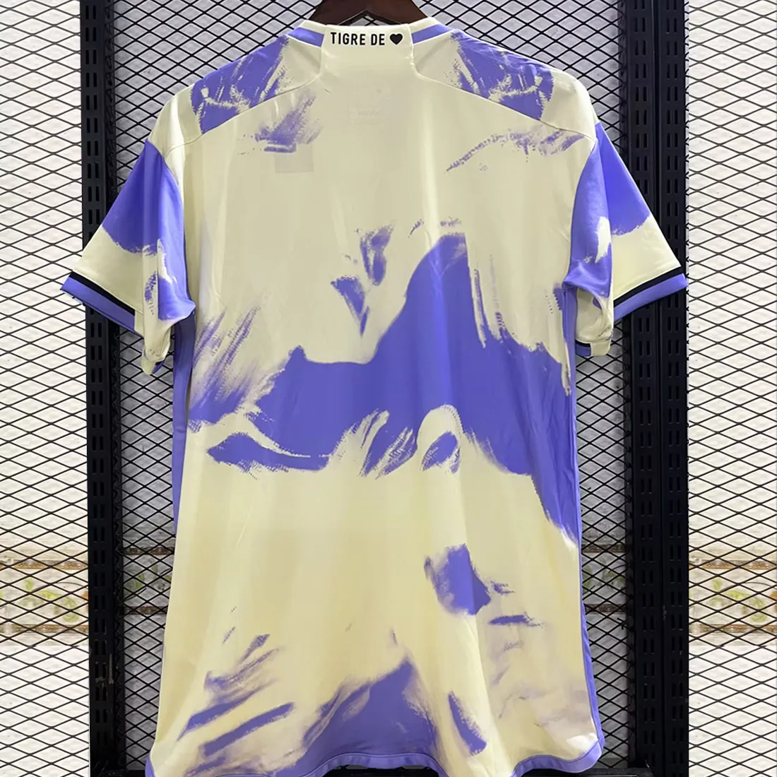 Maillot de football à manches courtes pour adulte Tiger Away version thaïlandaise uniforme de compétition violet pièce unique_voghion.com
