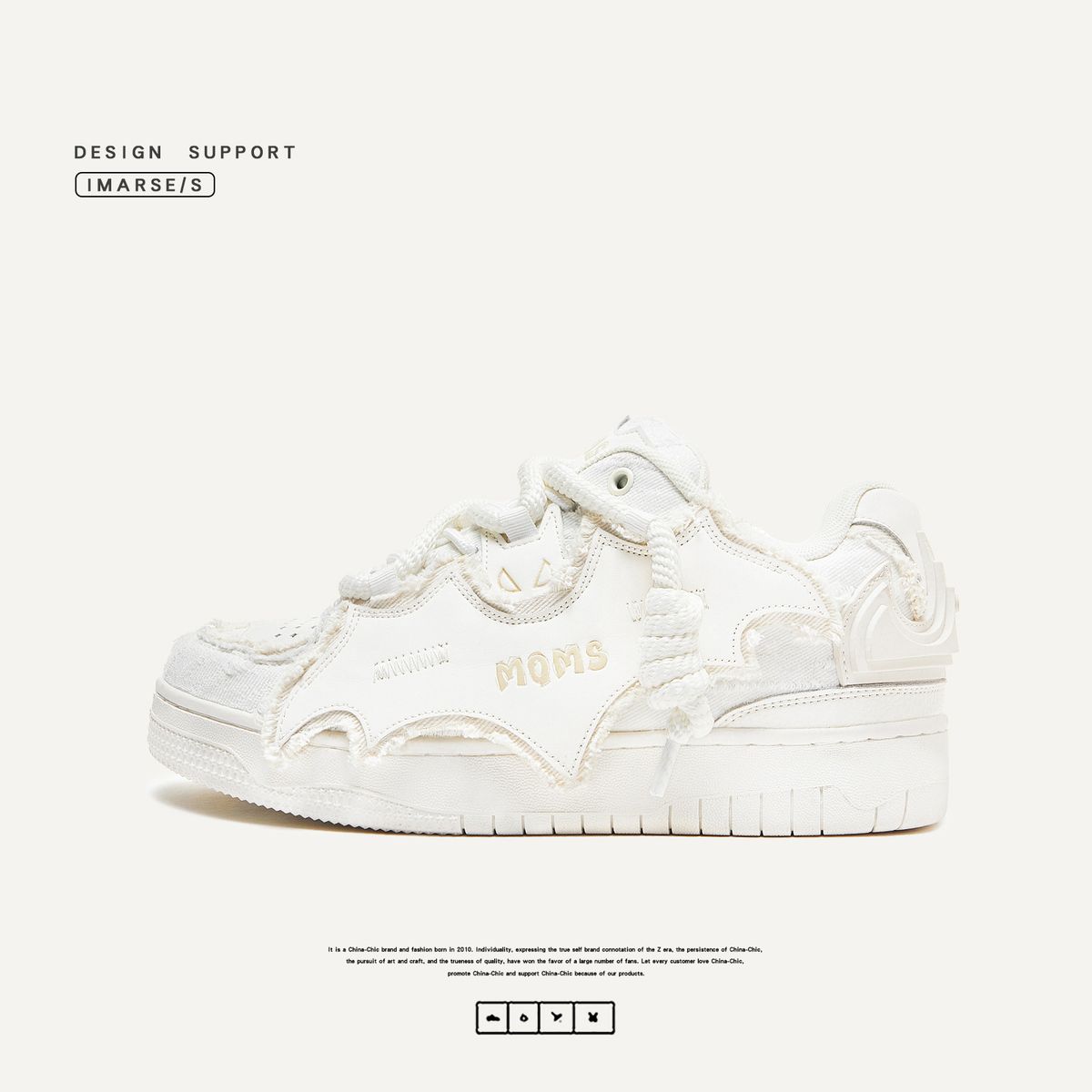 Designer China-Chic Batman Bread Hochhausschuhe mit dicker Sohle für Männer und Frauen_voghion.com