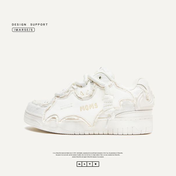 Designer China-Chic Batman Bread Hochhausschuhe mit dicker Sohle für Männer und Frauen_voghion.com