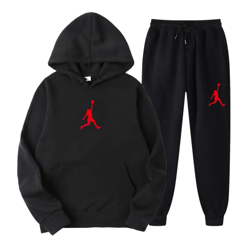 Ensemble 2 pièces à capuche et pantalon de course pour homme et femme, sweat-shirt décontracté, survêtement, nouvelle marque d'hiver, 2023_voghion.com