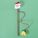 New Plush Cartoon Christmas Teaser Wand With Bell, Snowman, Reindeer, Sound Interactive Pet Cat Training Toy Rod_voghion.com