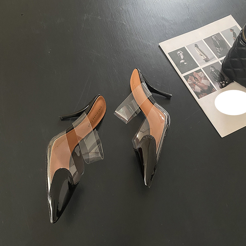 Women's Heels & Bag Set – Transparent Heart Pumps + Sausage Crossbody (2-in-1 Outfit Solution)​_voghion.com
