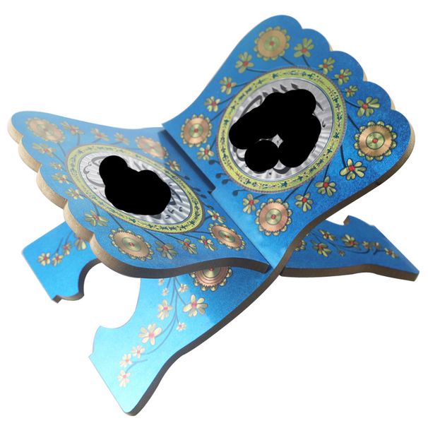 NO.B86IWooden Middle Eastern Arab Festival Reading Stand, Multi-functional Bookshelf For Adults And Children, Desktop Reading Bookshelf_voghion.com