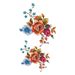 new 2026 New Colorful Flower Peony Rose Water Transfer Tattoo Stickers Set_voghion.com