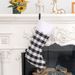 001 Qiaochi 2024 Cross-Border New Product Festive Atmosphere Decoration Large And Small Two-Color Plaid Christmas Stocking_voghion.com