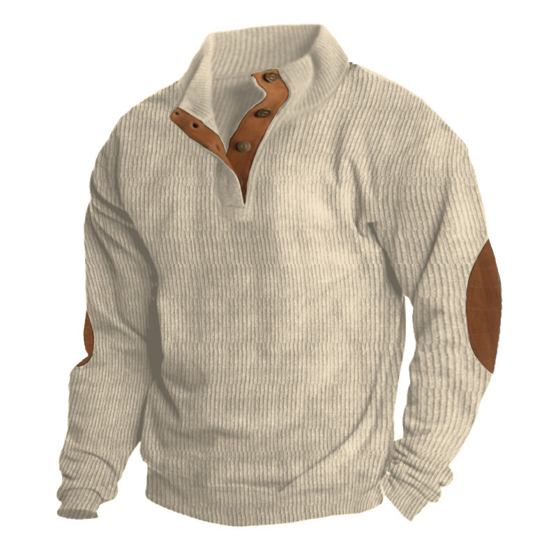 Nuova giacca outdoor da uomo best-seller per autunno e inverno, felpa con cappuccio a maniche lunghe con collo alto casual in velluto a coste_voghion.com