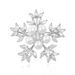 Spilla fiocco di neve temperamento, spilla semplice elegante accessorio per cappotti_voghion.com