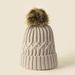 New Korean Style Women's Wool Knitted Hat Wholesale Autumn And Winter Warm Wool Ball Hat Thick Versatile Face Slimming Travel Hat_voghion.com