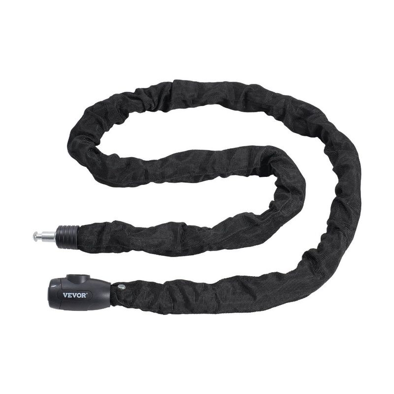 With Lock Keys Duty Thicker Bicycle 4 Lock Chain Bike 5.91FT 10mm Bike For Chain Heavy Bicycle AntiTheft Lock Lock Chain EBike_voghion.com