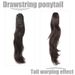 Tail twist micro-roll drawstring wig ponytail elastic internal hair extension chemical fiber ponytail natural drawstring ponytail_voghion.com