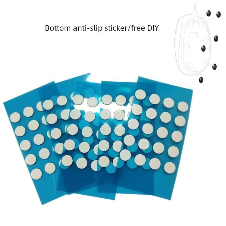 Unbeatable Quality Glass Mouse Pad Silky Accessories Sweat-Proof Ice Sleeve Yellow Wax Teflon Footsticker Small Dots Anti-Slip Tape_voghion.com