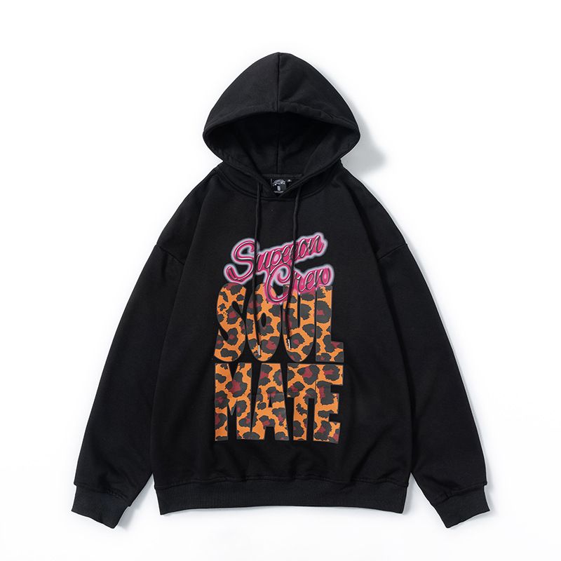 Hooded Sweater Men's Fashion Brand Autumn Loose Coat Leopard Print Men's Pullover Hoodie Couple Long Sleeve Sweater_voghion.com