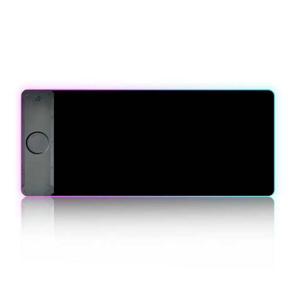 Wireless Charging Mouse Pad 15W Glowing Mouse Pad With RGB Lighting Extra-Large Rubber Fabric Illuminated Mouse Pad_voghion.com