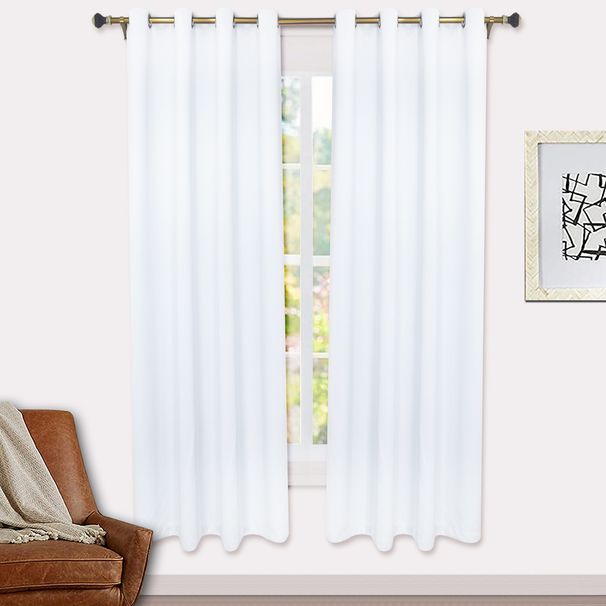Full Blackout Curtains With Black Lining On The Back Of The Bedroom Solid Color Curtains_voghion.com