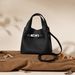 2025 New Genuine Leather Litchi Texture Basket Single Shoulder Crossbody Underarm Bucket Commuter Fashion Women's Bag_voghion.com