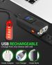 Bike Light, High Lumens Super Bright Bicycle Lite, 6+4 Modes USB Rechargeable Bike Headlight & Taillight Set, Waterproof Safety Bike Front & Rearlight_voghion.com