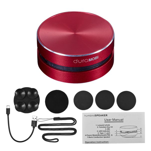 duraMOBI Bone Conduction Stereo Wireless Speaker Portable and Compact Mini Sound Box with Magnetic Adsorption Function_voghion.com