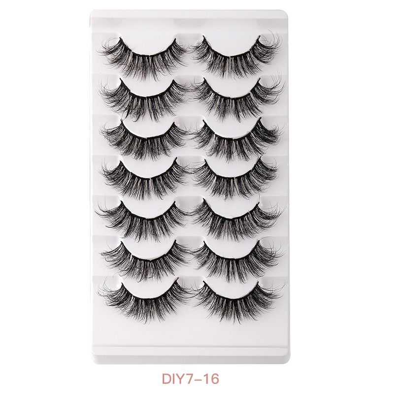 Lash extension set High mink hair false eyelashes thick curl section eyelashes simulate natural eyelashes_voghion.com