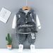Kinderkleding Kinderkleding voor jongens en meisjes Lente en herfst mode nieuw denim vest jeans driedelig pak baby aanbevolen pak_voghion.com