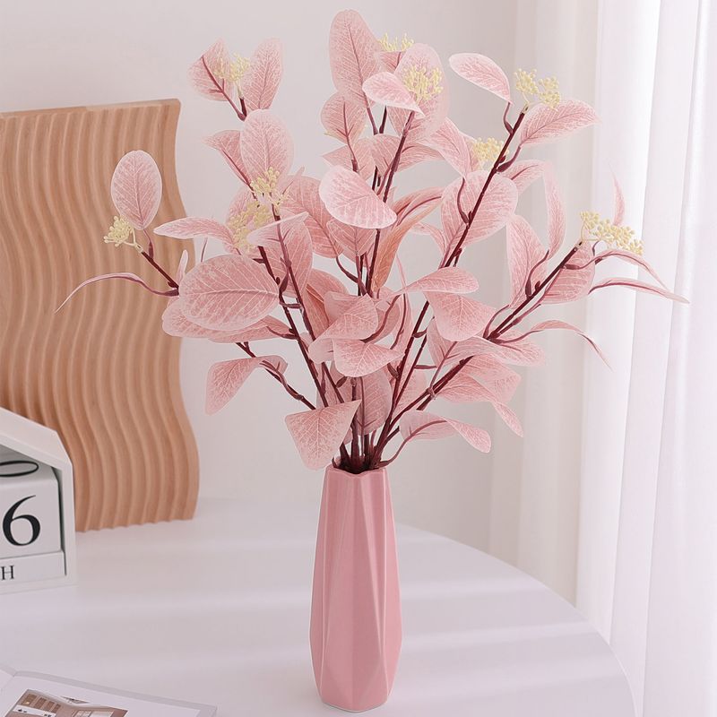 INS Nordic Style Artificial Decoration Simulated Money Branch Eucalyptus Leaves Flower Arrangement Green Plant Floral_voghion.com