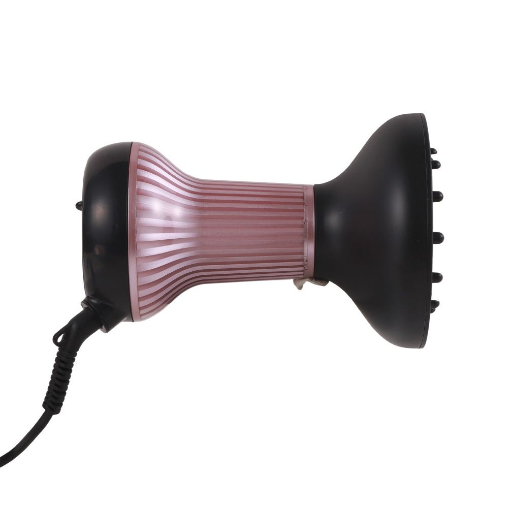 Mini sèche-cheveux 800 W, poignée pliable, double tension, 2 réglages de chaleur/vitesse avec buse concentratrice_voghion.com