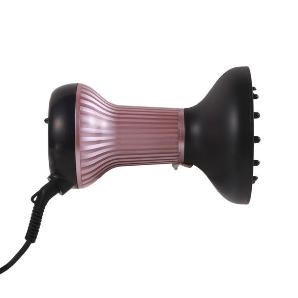 Mini sèche-cheveux 800 W, poignée pliable, double tension, 2 réglages de chaleur/vitesse avec buse concentratrice_voghion.com