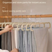 Household No Trace Cabinet Inner Special Organizer Recommended Non-Slip Flocking Drying Bedroom Extra Thick Pants Hanger_voghion.com