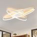 Glitzerlife LED Deckenleuchte Weiß Dimmbar Deckenlampe -Moderne Schlafzimmerlampe 75W Design Wohnzimmerlampe Mit Fernbedienung Deckenbeleuchtung Für Esszimmer Büro_voghion.com
