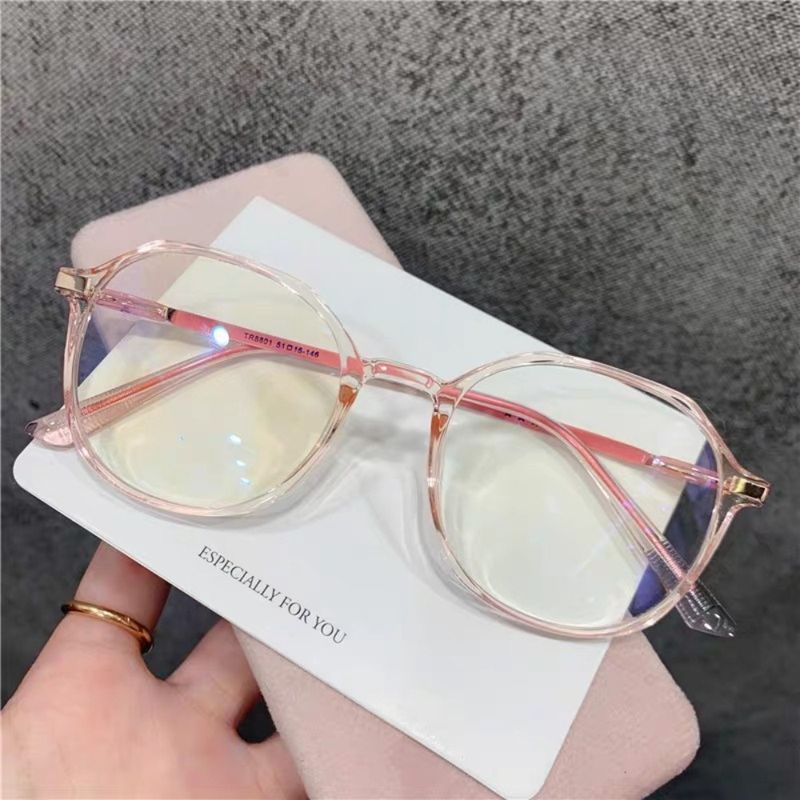 Anti-strahlungs Brille Transparente Linse Frauen Runde Anti-Blau-Brille Computer Optische Brille Mode Brillen_voghion.com