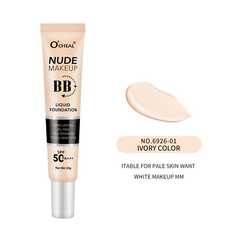 OCHEALbb Cream Plain Isolation Cream Aufhellender Hautton Flüssige Foundation Concealer Langanhaltend und nicht leicht zu entfernen Make-up-Grundierung 3 Jahre lang_voghion.com
