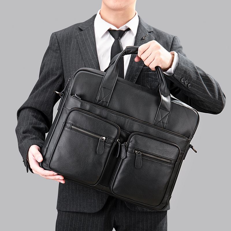 Herrentaschen Marant First Layer Cowhide Herrentasche Handtasche aus echtem Leder Schultertasche Messenger Bag Aktentasche Herren Große Kapazität_voghion.com