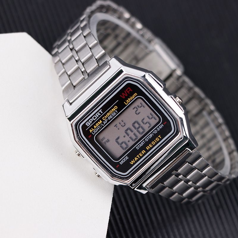 Heren zakelijk elektronisch horloge student casual mode sport multifunctioneel waterdicht horloge_voghion.com