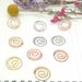 Geometric shape rose gold paper clip creative modeling curved round paper clip office good stationery_voghion.com