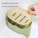 No-Drill Household Portable Non-Slip Elephant Soap Dish With Lid Countertop Storage Rack_voghion.com
