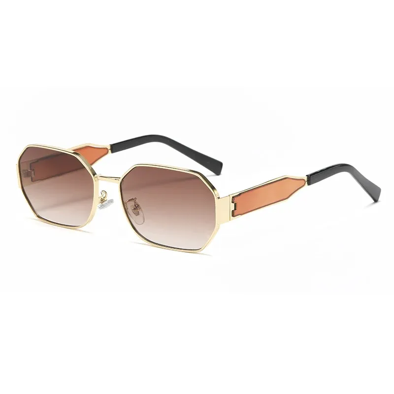 Nouveautés Mode Carré Vintage Lunettes De Soleil Femmes Hommes Marque Designer Rétro Métal Rectangle Lunettes De Soleil Femme Homme Populaire Noir_voghion.com