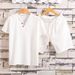 Herrenbekleidung Herren Kurzarm Shorts Anzug Sommer Baumwolle und Leinen Zwei Knopf Große Größe Einfarbig Herren T-Shirt Zweiteiliger Anzug_voghion.com
