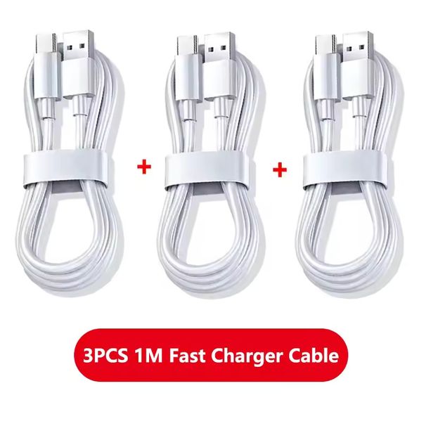 3PCS 100W 6A Super Cable Fast USB Type C Charging Data Cord Quick Charger Cable Type C Charger Fast Charging_voghion.com