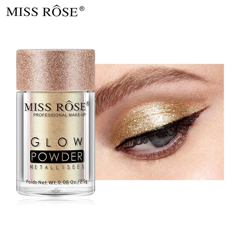 Monochrome Glitter Perlglanz Lidschatten Wasserdicht Glitter Lazy Lidschatten Pulver Make-Up Lidschatten_voghion.com