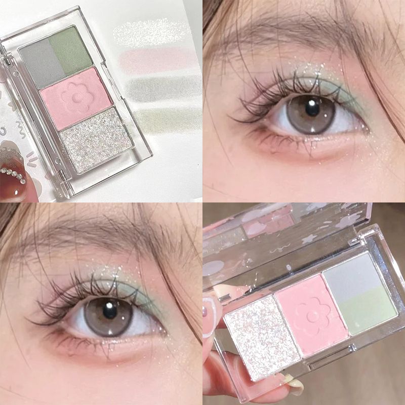 oog Matte glitter schaduwpalet waterdichte glans oogschaduw make-up palet matte koele toon zwarte oogvarkens_voghion.com