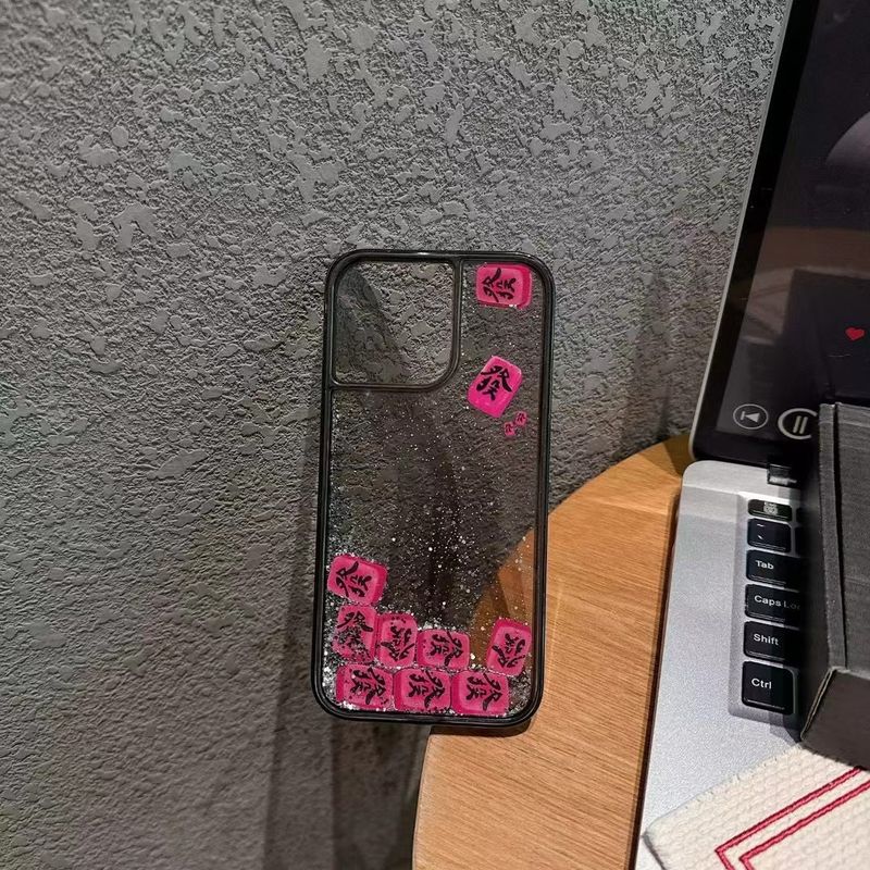 Lustige rosa Treibsand Slider Apple IPhone 16promax Fall 11 Schutzhülle_voghion.com