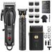 Professional Hair Clipper Kit – USB Rechargeable Cordless Hair Trimmer With LCD Display, Detachable Blades & Multiple Comb Attachments_voghion.com