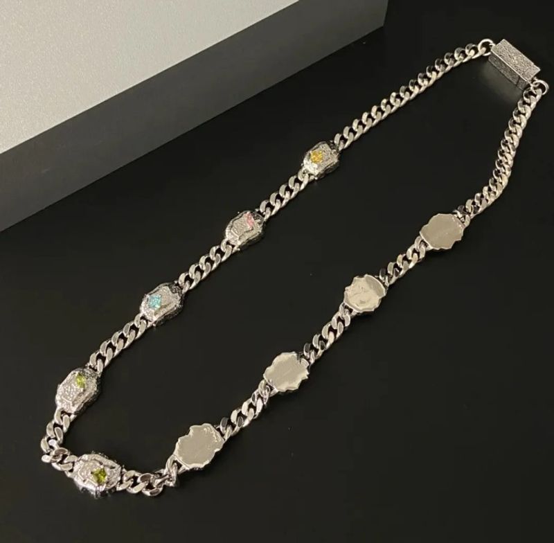 Collana di lusso versatile, magnetica, cool, in meteorite cubano, di alta qualità, stile coppia, felpa alla moda_voghion.com