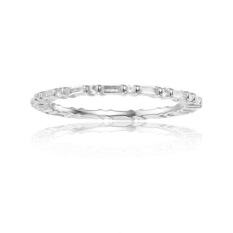 Niche Design S925 Sterling Silver Inlaid Zircon Ring For Men And Women Cross Border Live Broadcast Diamond Ring Fine Daily Commuting_voghion.com