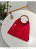 Borse da donna Nuova borsa retrò in bambù Borsa a mano a farfalla fatta a mano Cheongsam Borsa Hanfu Borsa da sposa rossa Borsa da fidanzamento Decorazione per matrimonio_voghion.com