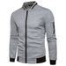 2024 European size new zipper hoodie men's solid color cardigan jacket_voghion.com