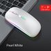 New Bluetooth Dual-Mode Wireless Rechargeable Silent Battery Indicator Office Gaming Light-Up Mouse_voghion.com