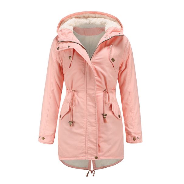 Winter Jackets for Women 2023 Fleece Warm Long Cold Coat Women Parkas Pink Black Red Green Parka Mujer Casaco Feminino_voghion.com